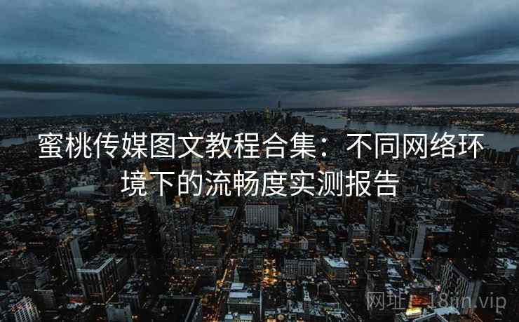 蜜桃传媒图文教程合集：不同网络环境下的流畅度实测报告